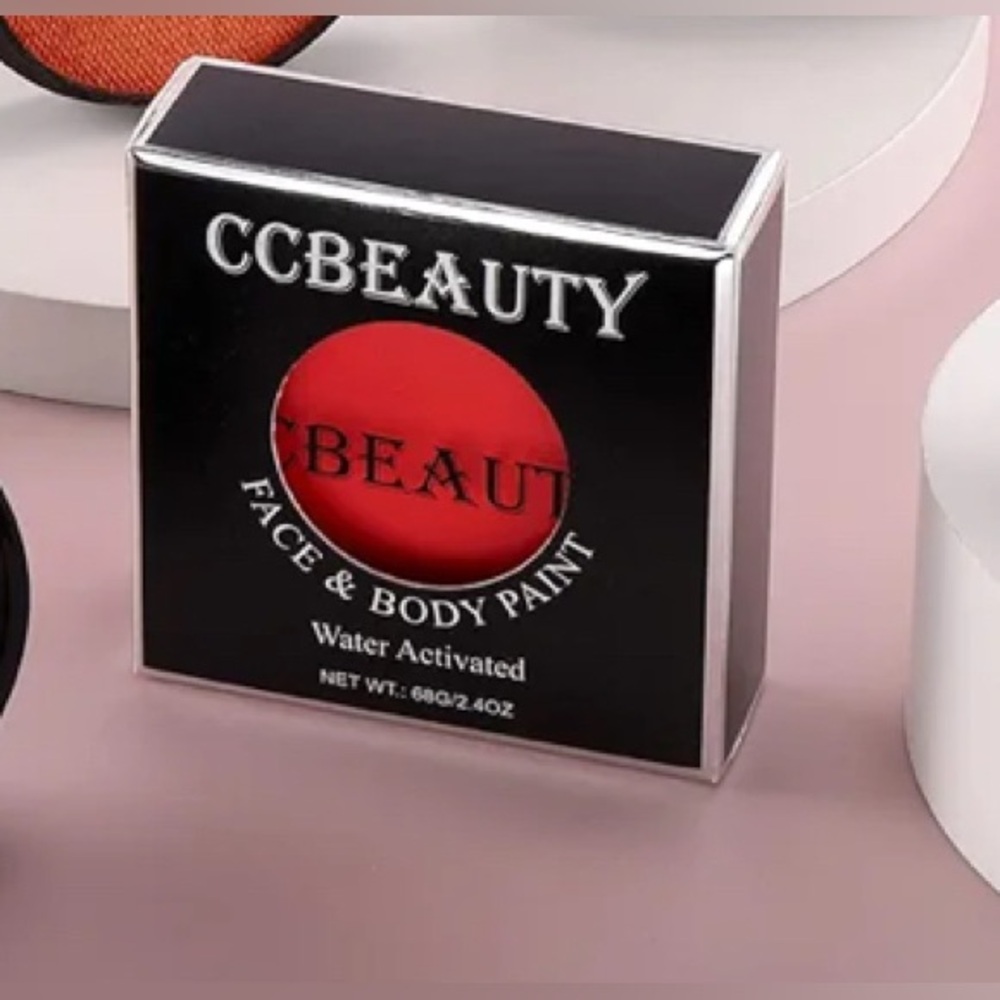 CCbeauty Pink Face Body Paint(2.4oz),Water Activated Face Painting Kit